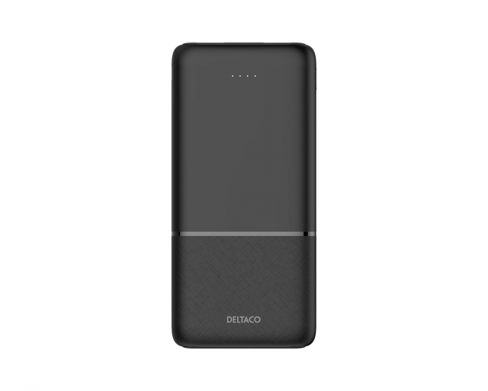 Deltaco 10.000 mAh Powerbank - Sort