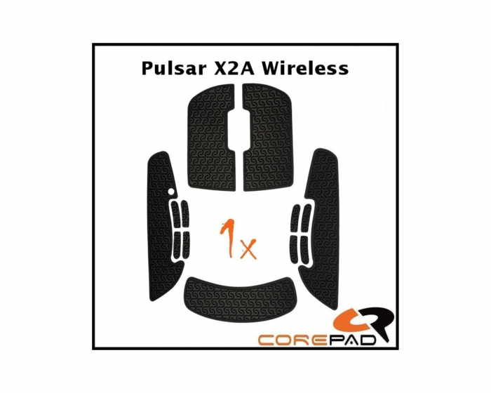 Corepad Soft Grips til Pulsar X2A Wireless - Sort