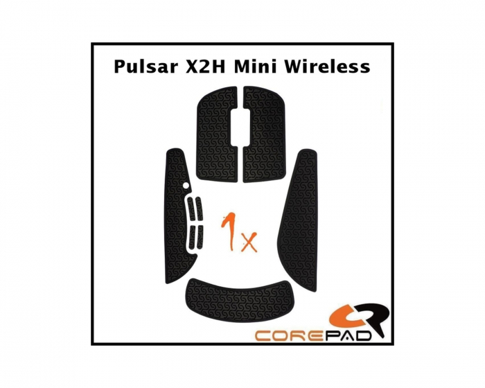 Corepad Soft Grips til Pulsar X2H Mini Wireless - Sort