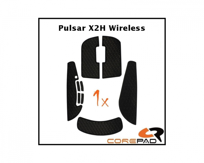 Corepad Soft Grips til Pulsar X2H Wireless - Sort