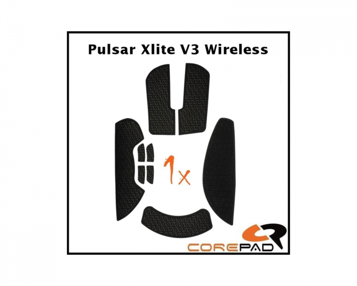 Corepad Soft Grips til Pulsar Xlite V3 Wireless - Sort