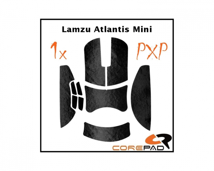 Corepad PXP Grips til Lamzu Atlantis Mini - Sort