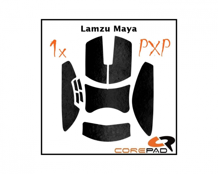 Corepad PXP Grips til Lamzu Maya - Sort
