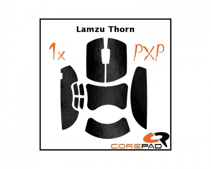 Corepad PXP Grips til Lamzu Thorn - Sort