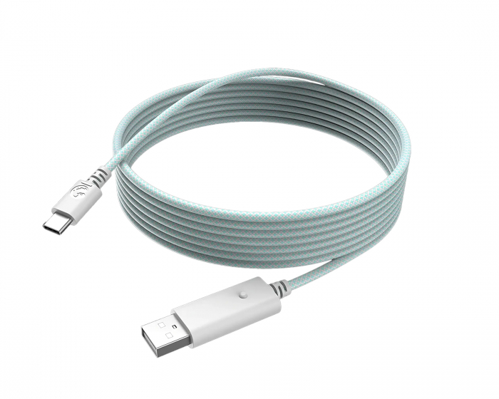 GameSir USB-C Gaming-opladerkabel 3 meter - turkis
