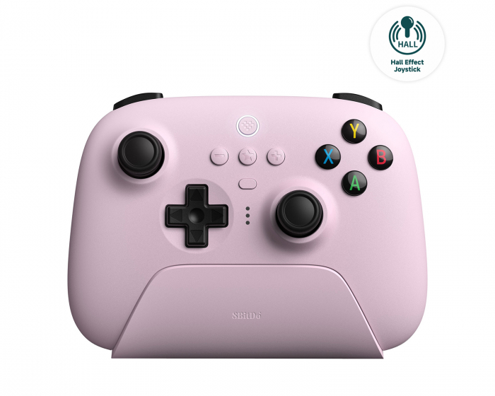 8Bitdo Ultimate 2.4G Wireless Controller Hall Effect Edition - Trådløs Controller - Rosa