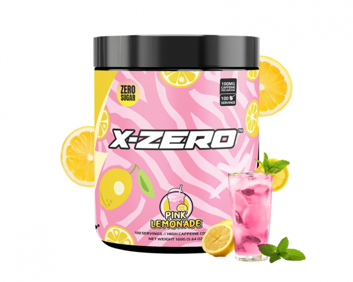 X-Gamer X-Zero Pink Lemonade - 100 Portioner