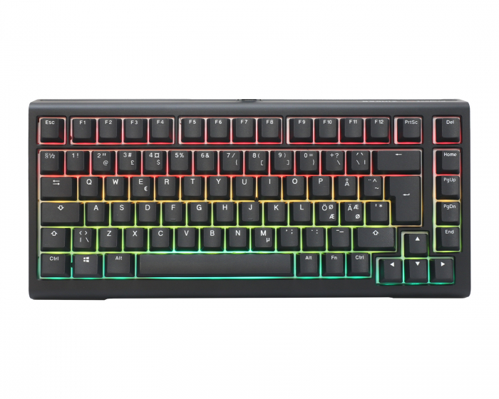 Ducky Tinker 75 RGB Hotswap Tastatur ISO - Sort [MX Cherry Brown]