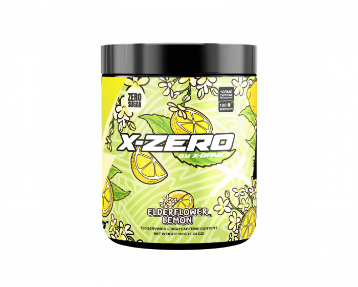 X-Gamer X-Zero Elderflower Lemon - 100 Portioner