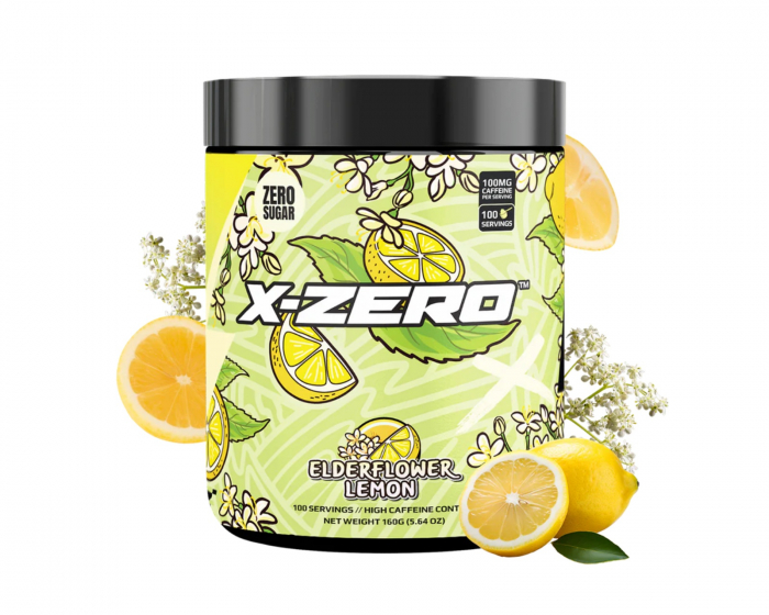 X-Gamer X-Zero Elderflower Lemon - 100 Portioner