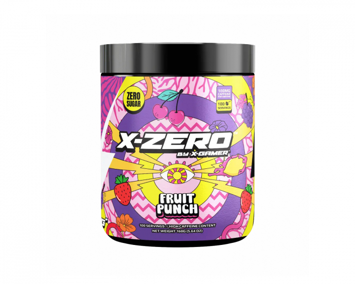 X-Gamer X-Zero Fruit Punch - 100 Portioner