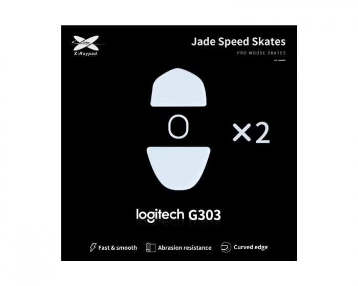 X-raypad Jade Mouse Skates til Logitech G303