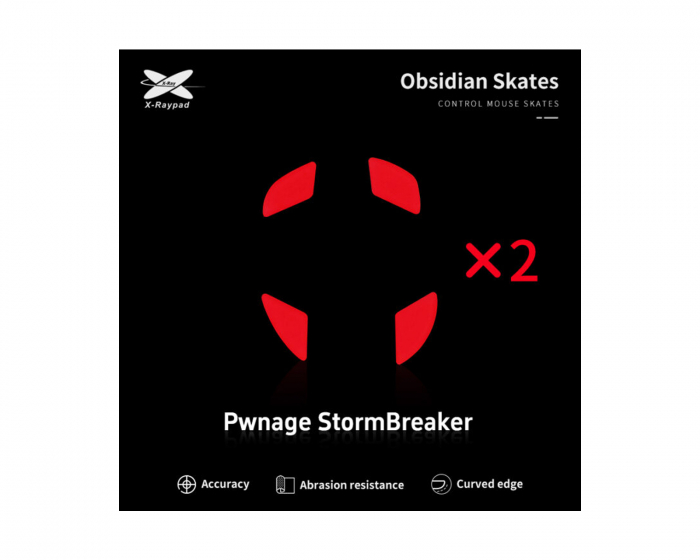 X-raypad Obsidian Mouse Skates til Pwnage StormBreaker