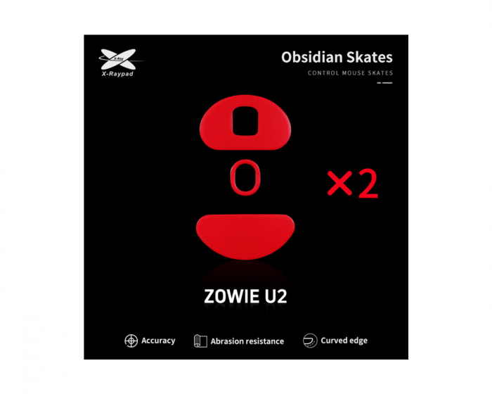 X-raypad Obsidian Mouse til Skates for Zowie U2