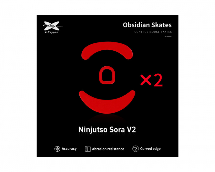 X-raypad Obsidian Mouse Skates til Ninjutso Sora V2