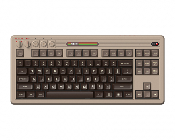 8Bitdo Retro Mechanical Keyboard - Trådløst Tastatur ANSI - C64 Edition