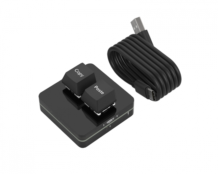 MaxCustom 2-Key RGB Mini Mekanisk Keypad - Sort