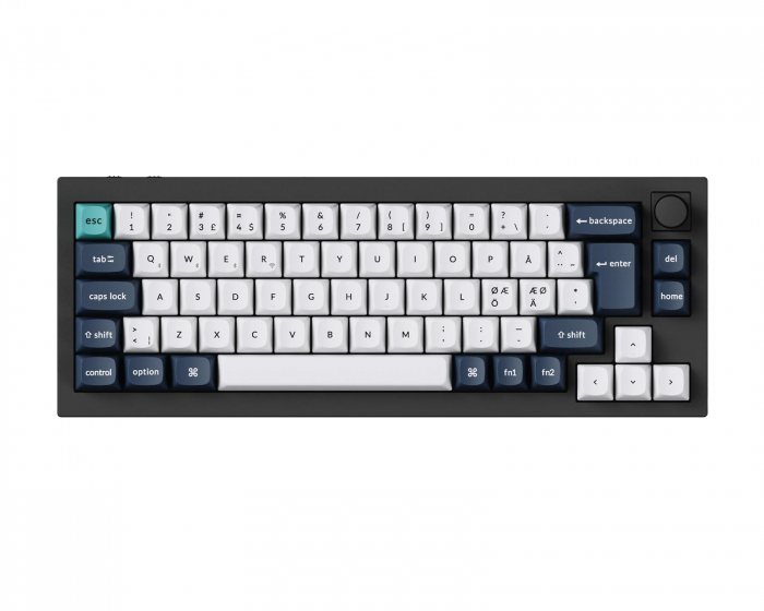 Keychron Q2 Max QMK 65% Trådløst Mekanisk Tastatur [Gateron Jupiter Banana] - ISO