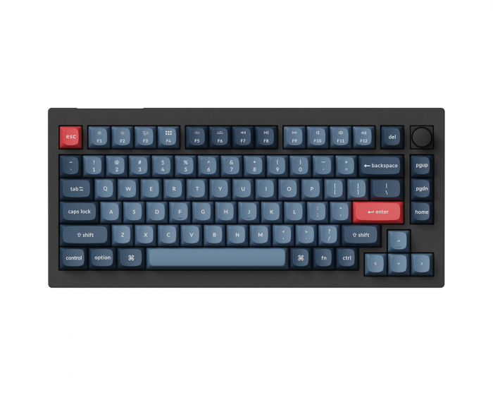 Keychron V1 Max 75% QMK/VIA RGB Hotswap Trådløs Tastatur [Gateron Jupiter Banana] - ISO