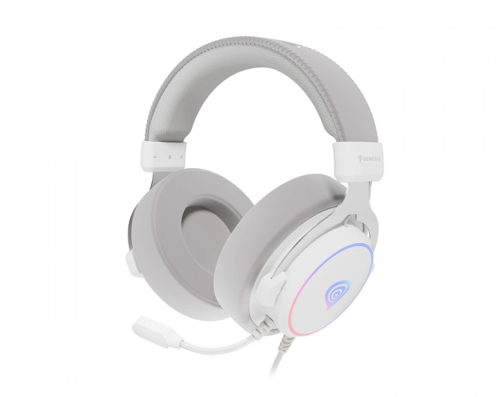 Genesis Neon 764 USB Gaming Headset RGB - Hvid