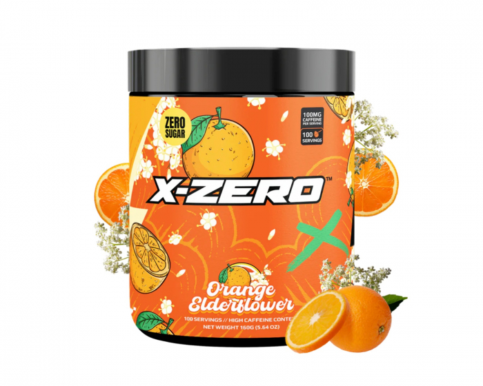 X-Gamer X-Zero Orange Elderflower - 100 Portioner