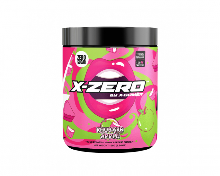 X-Gamer X-Zero Rhubarb Apple - 100 Portioner
