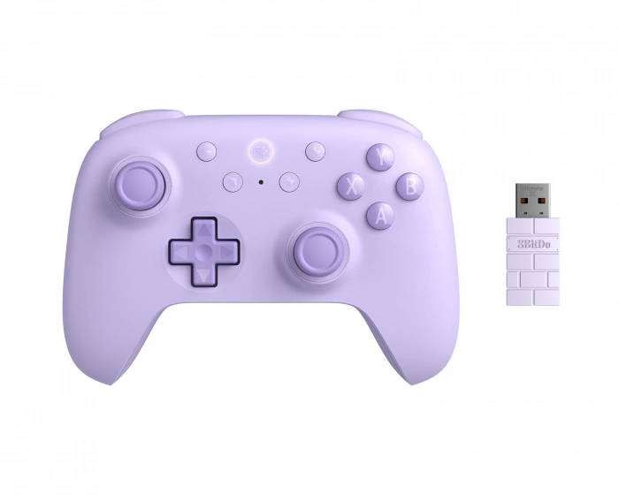 8Bitdo Ultimate 2C 2.4G Trådløs Controller Hall Effect - Lila