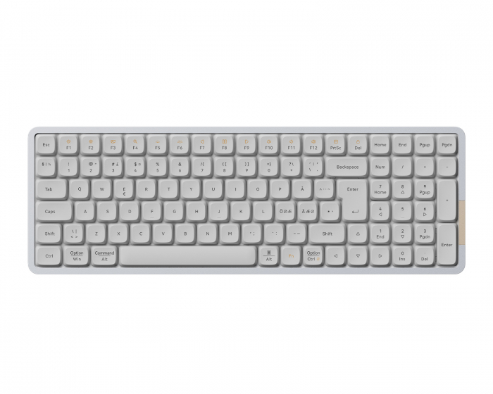 Lofree Flow100 96% Low-Profile RGB Mekanisk Tastatur [Kailh Ghost] - Hvid