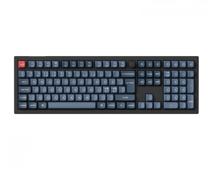 Keychron V6 Max QMK RGB Hotswap Trådløs Tastatur [Gateron Jupiter Red] - ISO