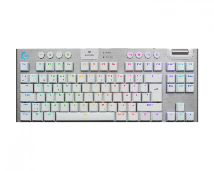 Logitech G915 X TKL Lightspeed Trådløst Gaming Tastatur [Tactile] - Hvid