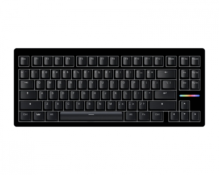 Wooting 80HE 80% Tastatur Zinc Alloy Sort - ANSI