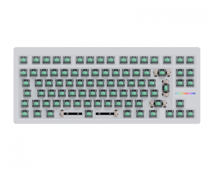 Wooting 80HE 80% Tastatur Zinc Alloy Hvid - ISO