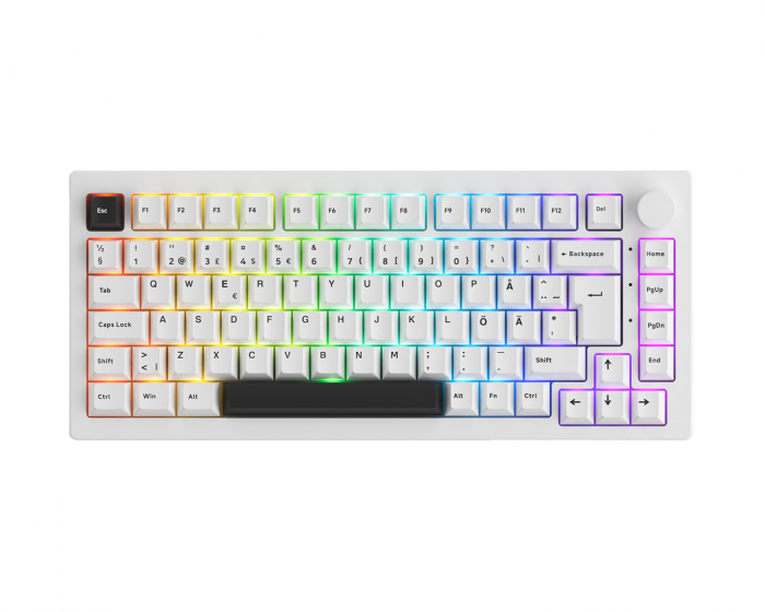 Akko 5075B Plus-S Trådløst Tastatur - Hvid [V3 Lavender Purple Pro]