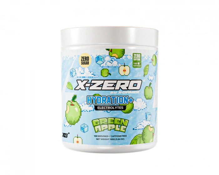 X-Gamer X-Zero Hydration+ Green Apple - 100 Portioner