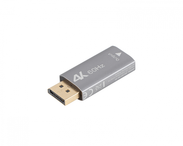 Lanberg DisplayPort til HDMI Adapter 4K - Silver