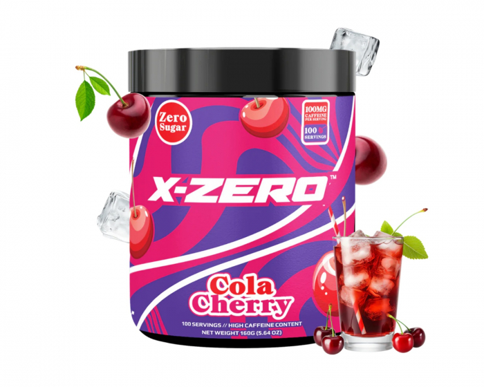 X-Gamer X-Zero Cola Cherry - 100 Portioner