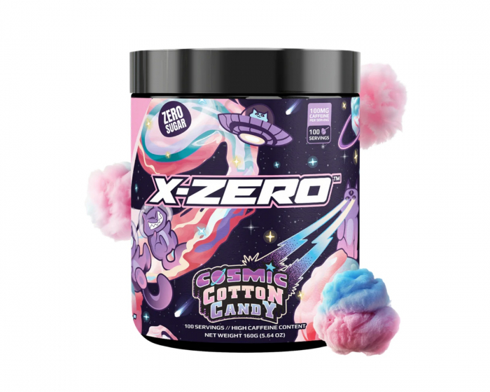 X-Gamer X-Zero Cosmic Cotton Candy - 100 Portioner