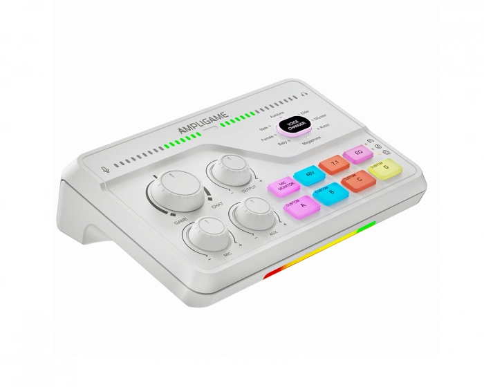 Fifine AmpliGame SC8 Audio Mixer - Hvid Lydmixer