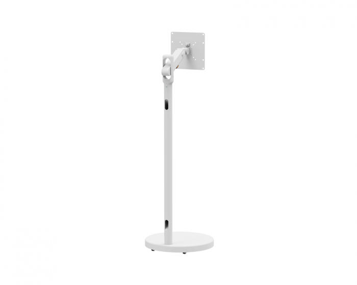 MaxMount Gulvstativ med justerbar arm til TV - Hvid