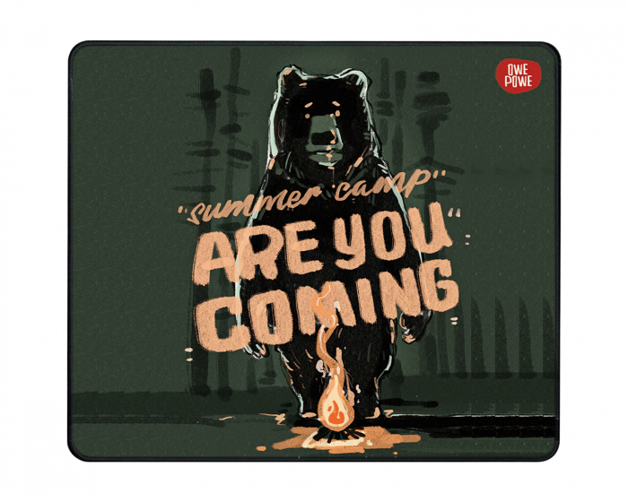 Owepowe Summer Camp Bear - Gaming Musemåtte - XL