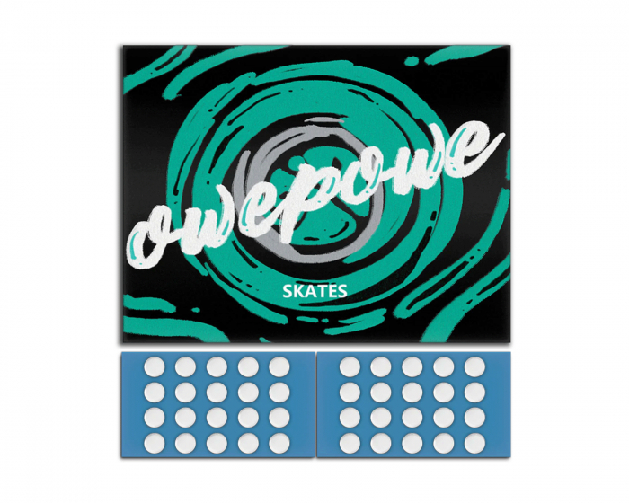 Owepowe Eagle Mus Skates Speed Dots Stor - Hvid