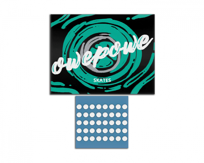 Owepowe OP Mus Skates - Universal Dots 40 stk - Hvid