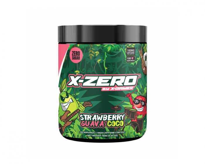 X-Gamer X-Zero Strawberry Coco Guava - 100 Portioner