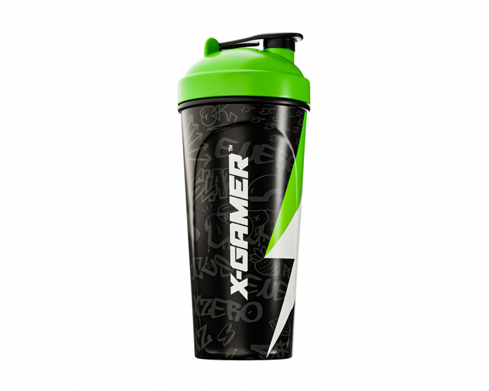 X-Gamer X-Zero Shaker 700ml - Sort & Grøn