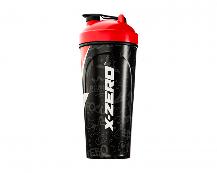 X-Gamer X-Zero Shaker 700ml - Sort & Rød