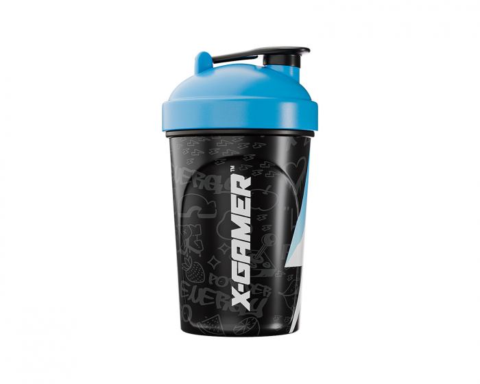 X-Gamer X-Zero Shaker 500ml - Sort & Blå