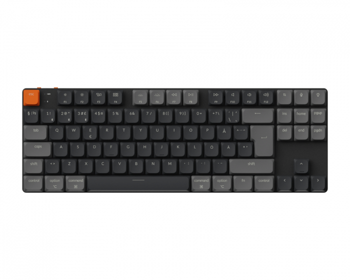 Keychron K1 V6 QMK RGB Hot Swap Aluminium Tastatur [Gateron Low Profile 2.0 Brown]