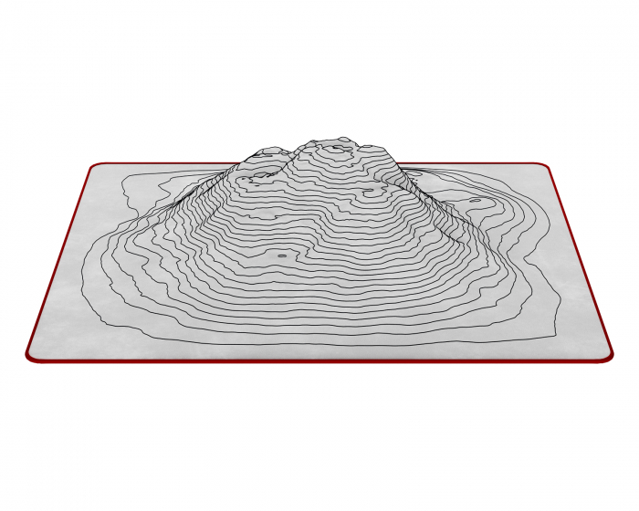 MaxGaming Real Topographic Mousepad - Everest Pro