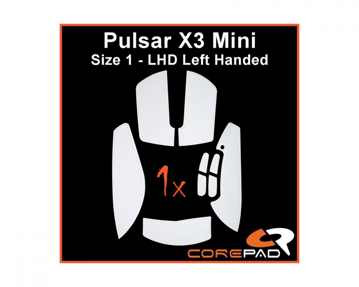 Corepad Soft Grips for Pulsar X3 Mini LHD - Hvid