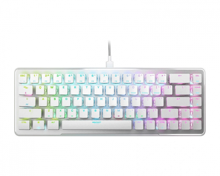 Roccat Vulcan II Mini RGB Gaming-tastatur [ANSI] - Hvid